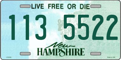 NH license plate 1135522
