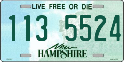 NH license plate 1135524