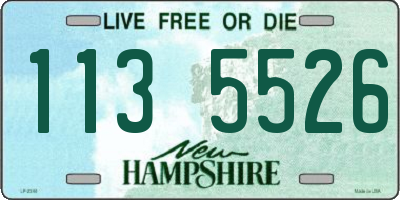 NH license plate 1135526