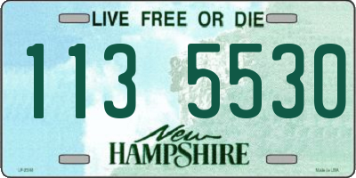 NH license plate 1135530