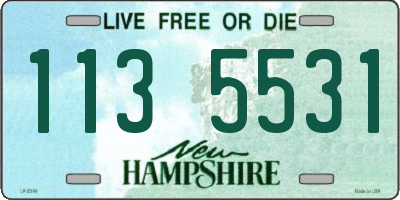 NH license plate 1135531