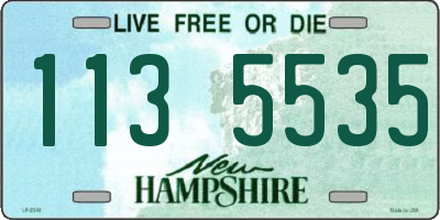 NH license plate 1135535
