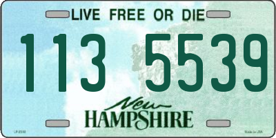 NH license plate 1135539