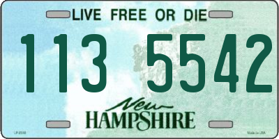 NH license plate 1135542