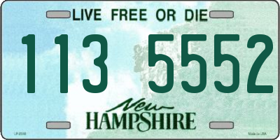 NH license plate 1135552