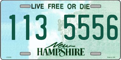 NH license plate 1135556
