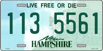 NH license plate 1135561