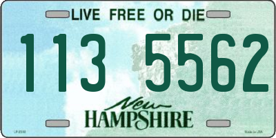 NH license plate 1135562