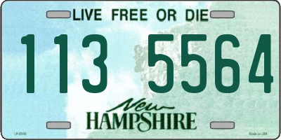 NH license plate 1135564