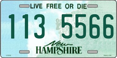 NH license plate 1135566