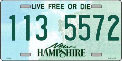 NH license plate 1135572