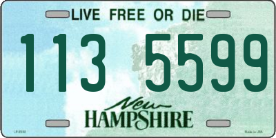 NH license plate 1135599
