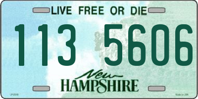 NH license plate 1135606