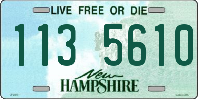NH license plate 1135610