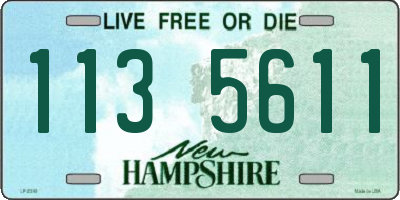 NH license plate 1135611