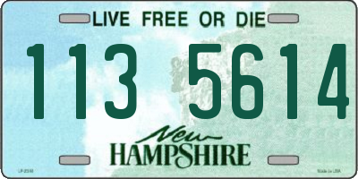 NH license plate 1135614