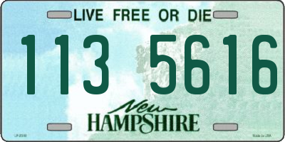 NH license plate 1135616