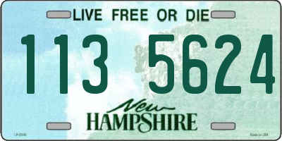 NH license plate 1135624