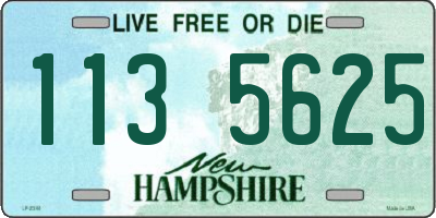 NH license plate 1135625