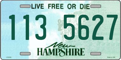 NH license plate 1135627