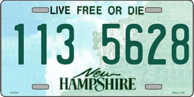 NH license plate 1135628