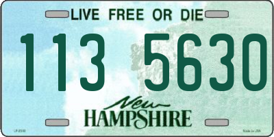 NH license plate 1135630