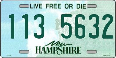 NH license plate 1135632