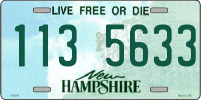 NH license plate 1135633