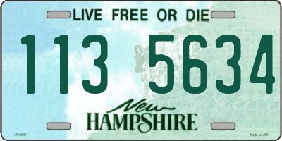 NH license plate 1135634