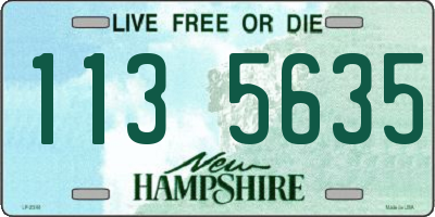 NH license plate 1135635