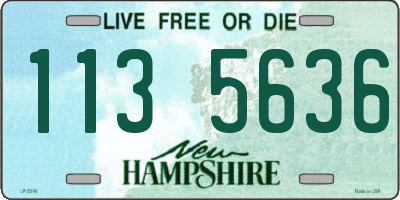 NH license plate 1135636