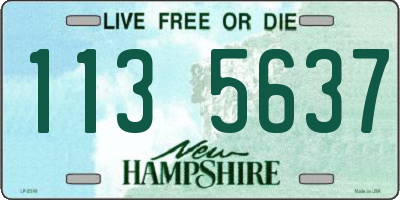 NH license plate 1135637