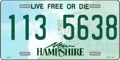 NH license plate 1135638