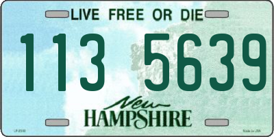 NH license plate 1135639