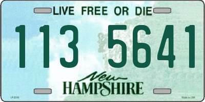 NH license plate 1135641