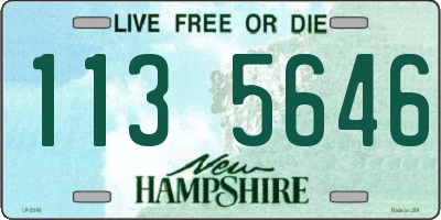 NH license plate 1135646