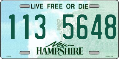 NH license plate 1135648