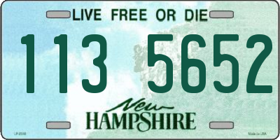 NH license plate 1135652