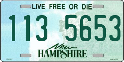 NH license plate 1135653