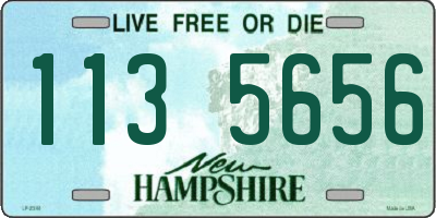 NH license plate 1135656