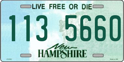 NH license plate 1135660