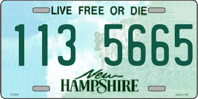 NH license plate 1135665