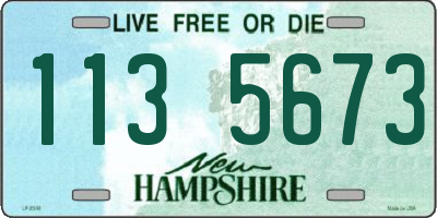 NH license plate 1135673