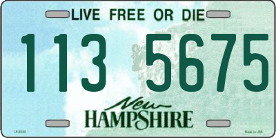 NH license plate 1135675