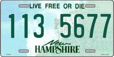 NH license plate 1135677