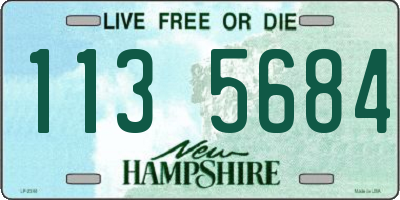 NH license plate 1135684