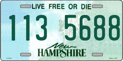NH license plate 1135688