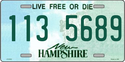 NH license plate 1135689