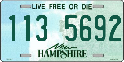 NH license plate 1135692