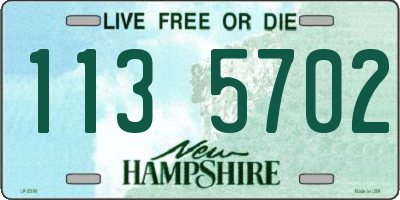 NH license plate 1135702